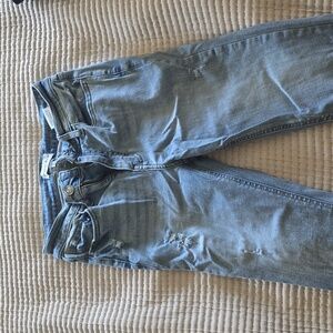 High waisted skinny jeans